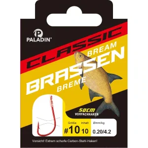 Paladin Brassenhaken 50cm Vorfach rot